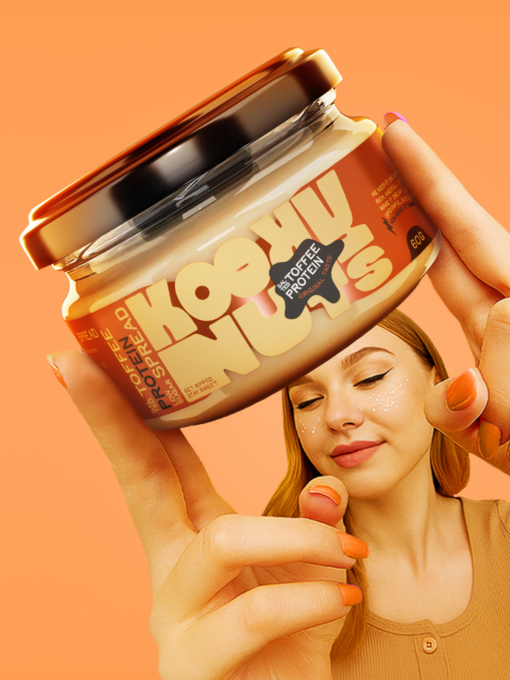 Proteinový arašídový krém karamel KookyNuts 200g